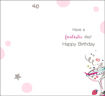 Picture of 40 TODAY BIRTHDAY CARD